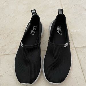 Adidas Women's Cloudfoam Lite Racer Slip On Black Size 6